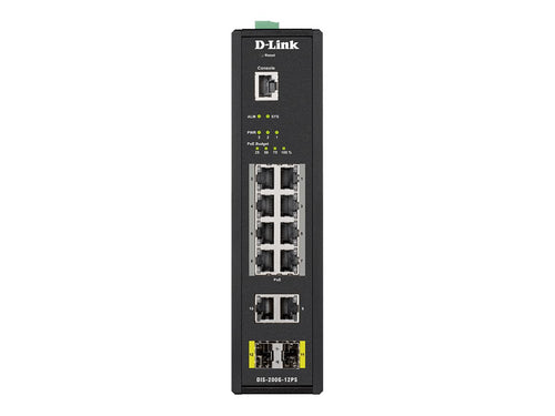 D-Link 12-Port Gigabit Switch – PoE+ für Industrieumgebungen