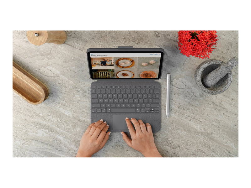 Logitech Combo Touch – Tastaturhülle mit Trackpad für iPad