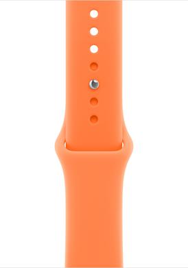 Apple Sportarmband 46mm – Clementine Farbe, Größe S/M