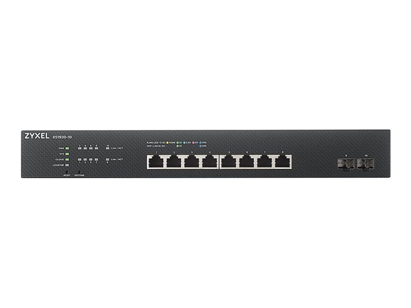 Zyxel 8-Port Smart Switch – Multi-Gigabit mit 2 Uplink-Ports