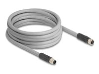 Delock M12 Kabel – 5-Pin, 5m, robust für bewegliche Anwendungen