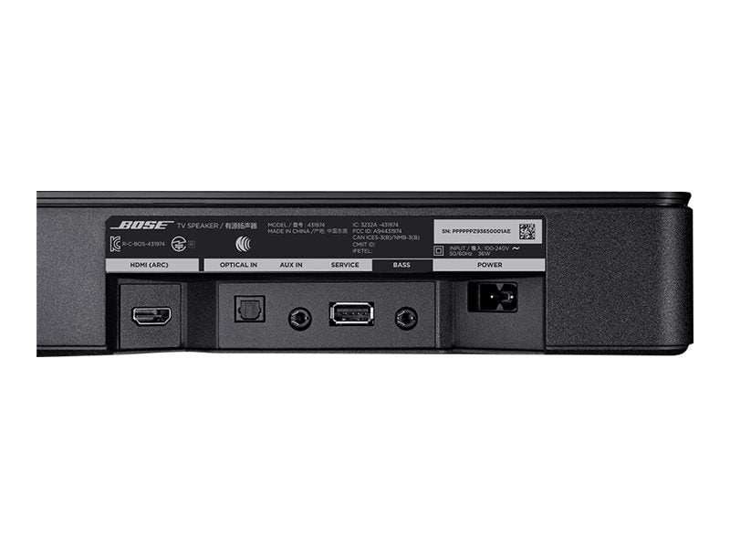 Bose TV Speaker Soundbar – Klarer Klang, Bluetooth fähig