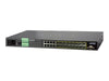 Planet Technology Managed Switch – 24 Anschlüsse, Rack-montierbar