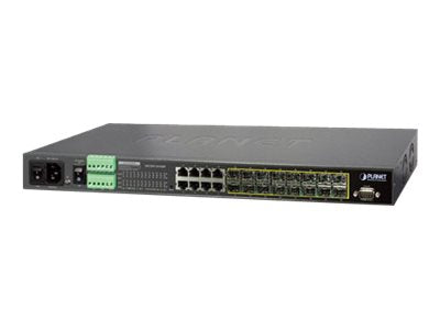 Planet Technology Managed Switch – 24 Anschlüsse, Rack-montierbar