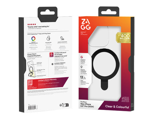 ZAGG Handyhülle – MagSafe-kompatibel, Ringständer
