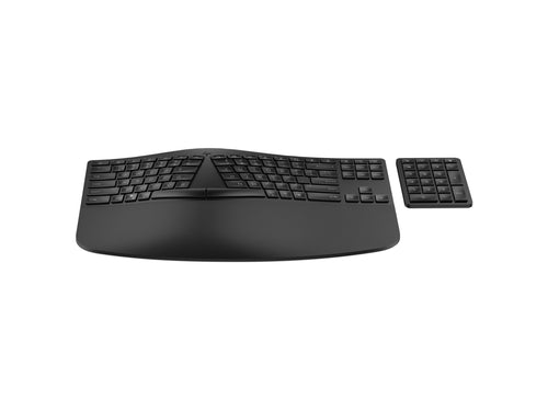 HP Ergonomische kabellose Tastatur – kompakt, Multi-Device
