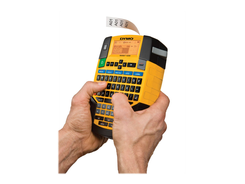 Dymo Rhino 4200 Beschriftungsgerät – Thermotransfer, Cutter integriert