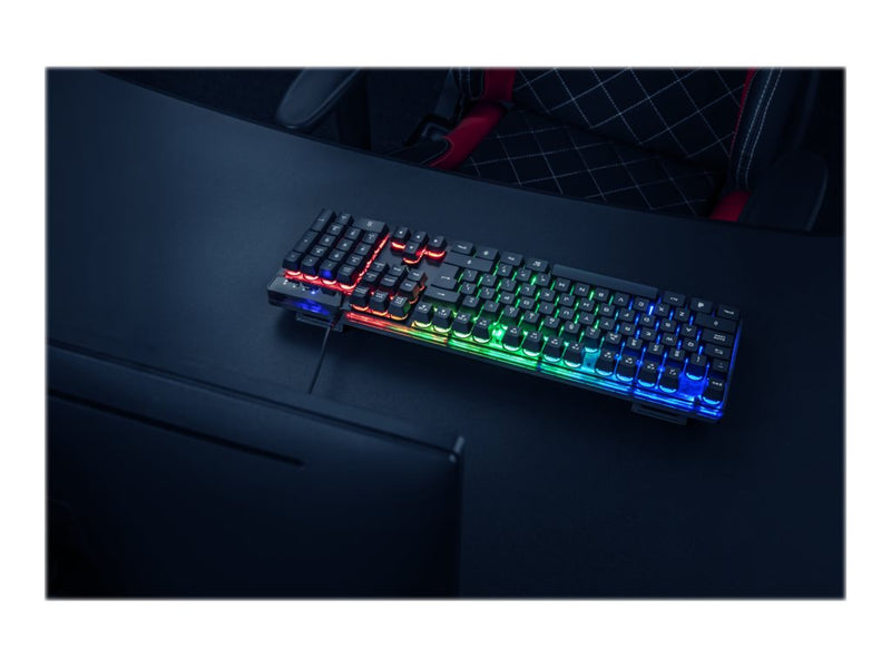 Trust Gaming-Tastatur – Regenbogen-LED, USB-Anschluss