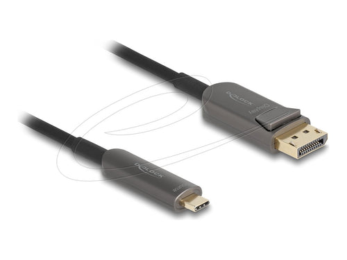 Delock USB-C zu DisplayPort Kabel – 8K Unterstützung, 30 m Länge