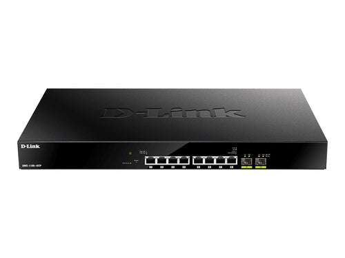 D-Link 10-Port Netzwerk-Switch – PoE+, Multi-Gigabit, Smart Management