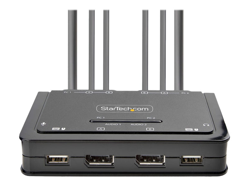 StarTech KVM Switch – 2 Monitore, 4K Unterstützung