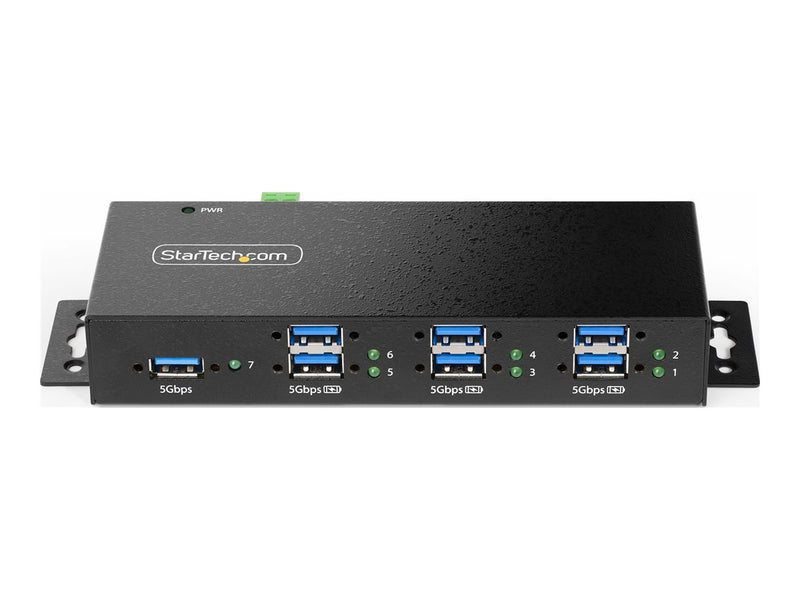 StarTech 7-Port USB Hub – Vielseitig montierbar, robustes Metallgehäuse