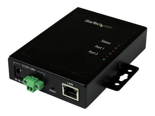 StarTech 2-Port Seriell auf IP Server – Metallgehäuse, Montierbar