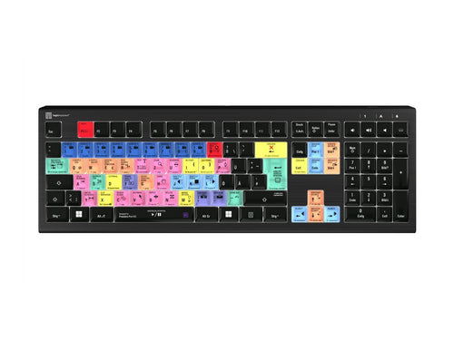 LOGIC-KEYBOARD Kabel-Tastatur – Für Adobe Premiere Pro, Deutsch