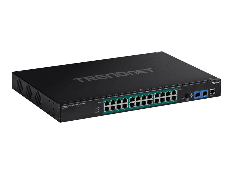 TRENDnet Rackmount Switch – 26 Anschlüsse, PoE+ für einfache Netzwerke