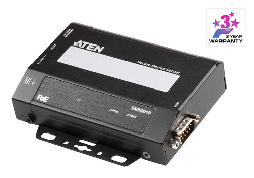 Aten Geräteserver – 1-Port, sichere Verbindung mit PoE