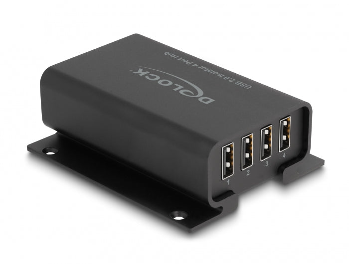 Delock USB Hub – 4 Ports, 5 kV Isolation für sichere Datenübertragung