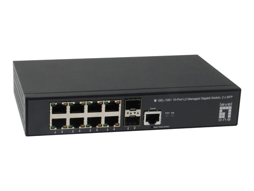 LevelOne 10-Port Switch – Gigabit Ethernet, Desktop-Design