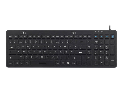 CONRAD USB-Tastatur – Waschbar, Spritzwassergeschützt