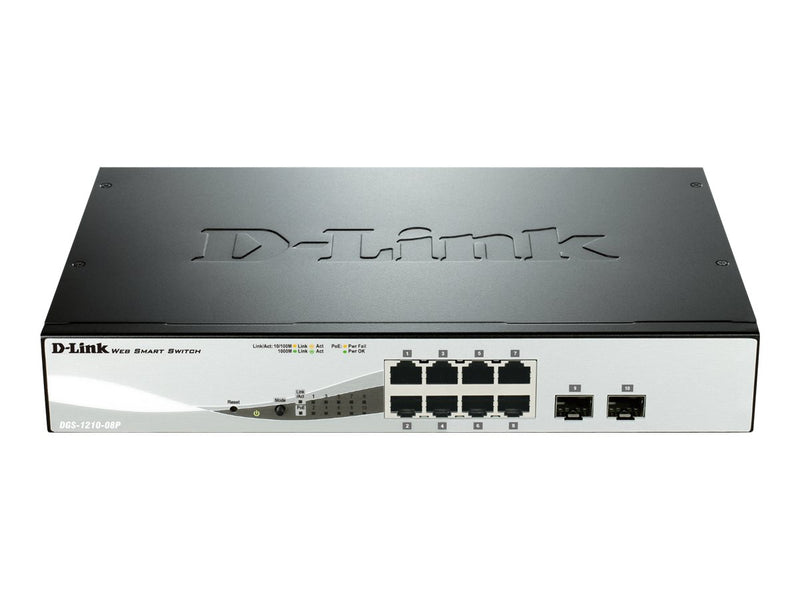 D-Link 8-Port Smart Switch – Einfache Verwaltung, PoE-Unterstützung