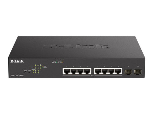 D-Link 10-Port Gigabit Switch – PoE+ für einfache Netzwerkverbindungen