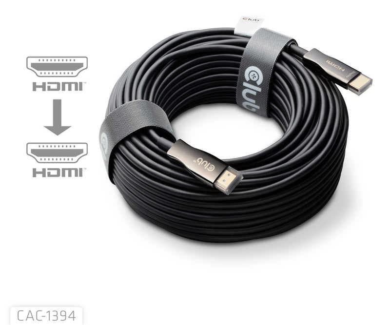 Club3D HDMI-Kabel 100m – 8K & 4K Unterstützung, Glasfaser