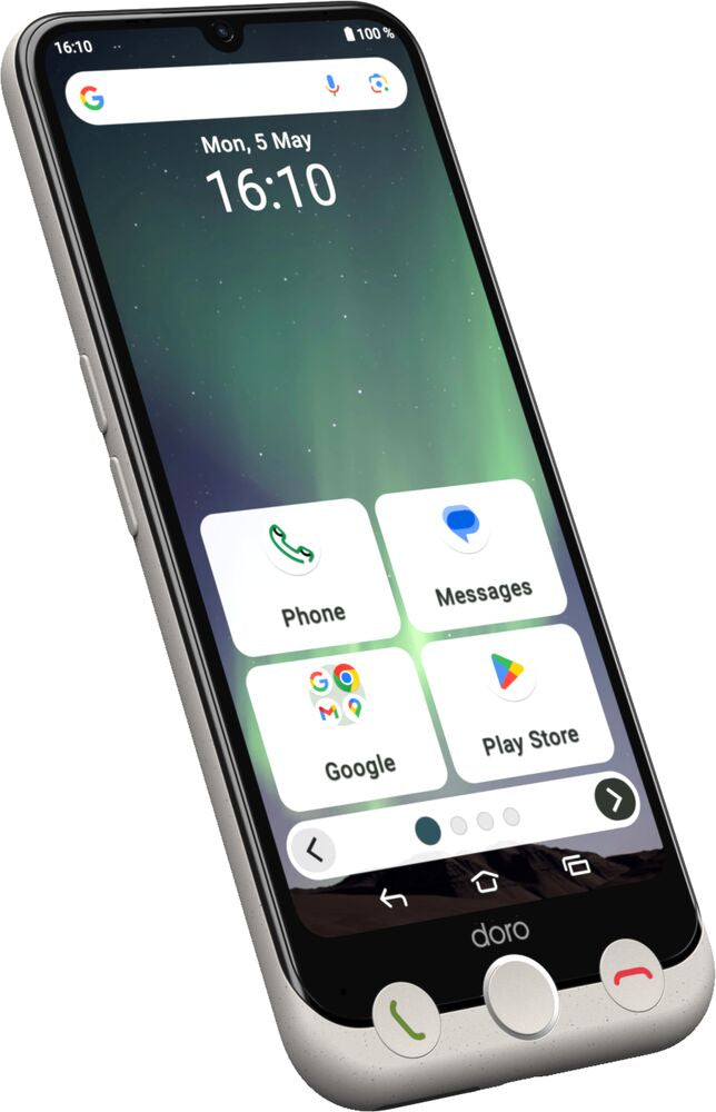 Doro Aurora A30 Smartphone – Einfach zu bedienen, inkl. Wireless Charger