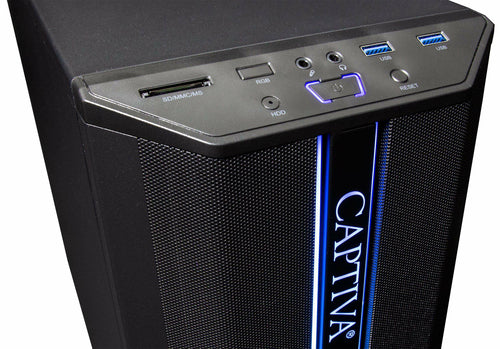 Captiva Desktop-PC – AMD Ryzen 5, 16 GB RAM, 500 GB Speicher