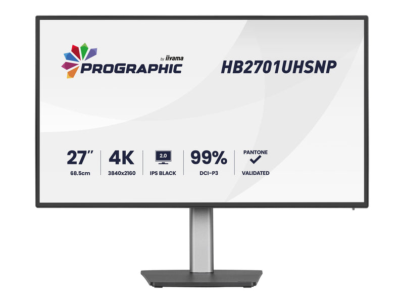 Iiyama 27" LED-Monitor – 4K-Auflösung, USB-C-Anschluss