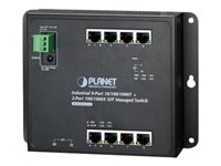 Planet Technology 8-Port Netzwerkswitch – Wandmontage, verwaltbar