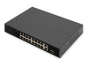 Digitus 16-Port Netzwerk-Switch – PoE, 2 Gigabit-Uplinks
