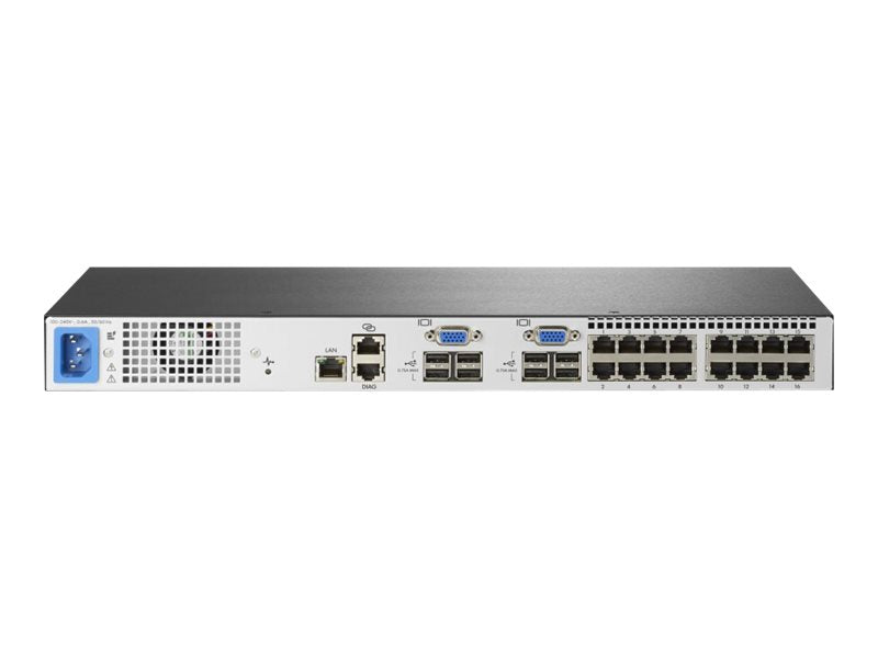 HP KVM Konsolen-Switch – 16 Anschlüsse, für Serververwaltung