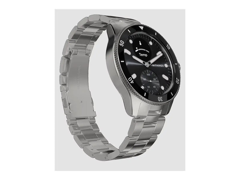 Withings Hybrid-Smartwatch – Gesundheitsüberwachung, Edelstahlgehäuse