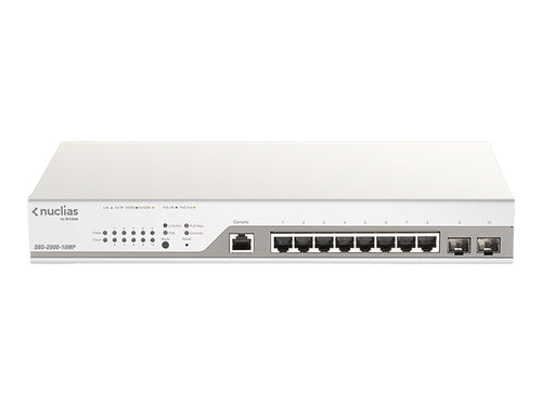 D-Link 10-Port Gigabit Switch – Cloud-Verwaltung, PoE+ Unterstützung