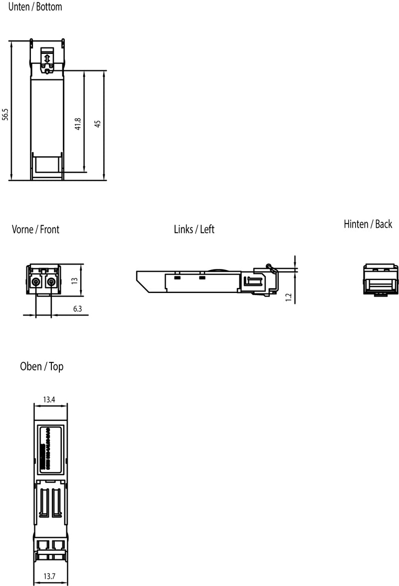 Siemens Netzwerk-Steckmodul – 1GbE, Multi-Mode