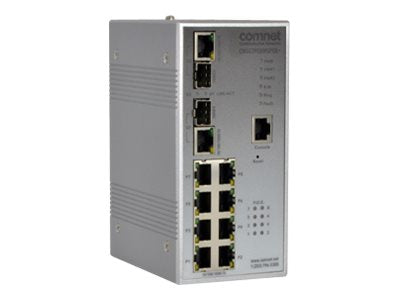 COMNET Netzwerk-Switch – 8 PoE+ Anschlüsse, Gigabit Ethernet