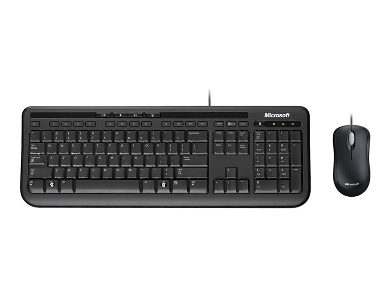 Microsoft Tastatur-Maus-Set – USB, spritzwassergeschützt