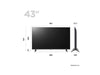 LG 43" Smart-TV – UHD-Display, webOS für einfache Bedienung