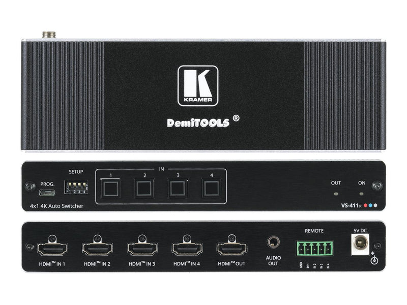 Kramer HDMI Auto Switcher – 4K HDR, 4 Eingänge
