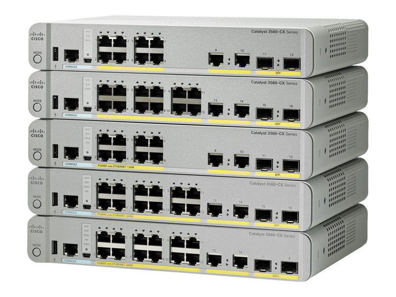 Cisco Netzwerk-Switch – 12 Anschlüsse, lüfterlos, kompakt