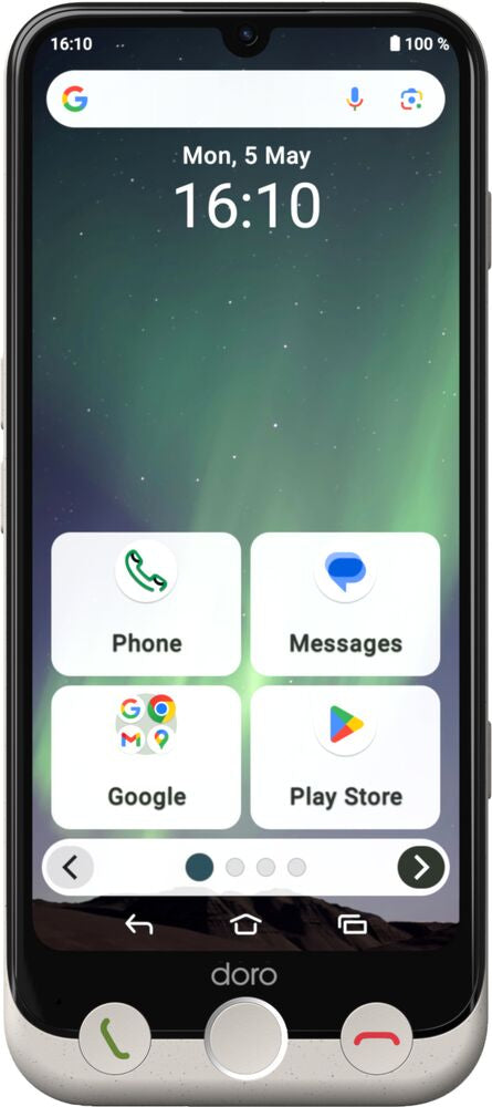 Doro Aurora A30 Smartphone – Einfach zu bedienen, inkl. Wireless Charger
