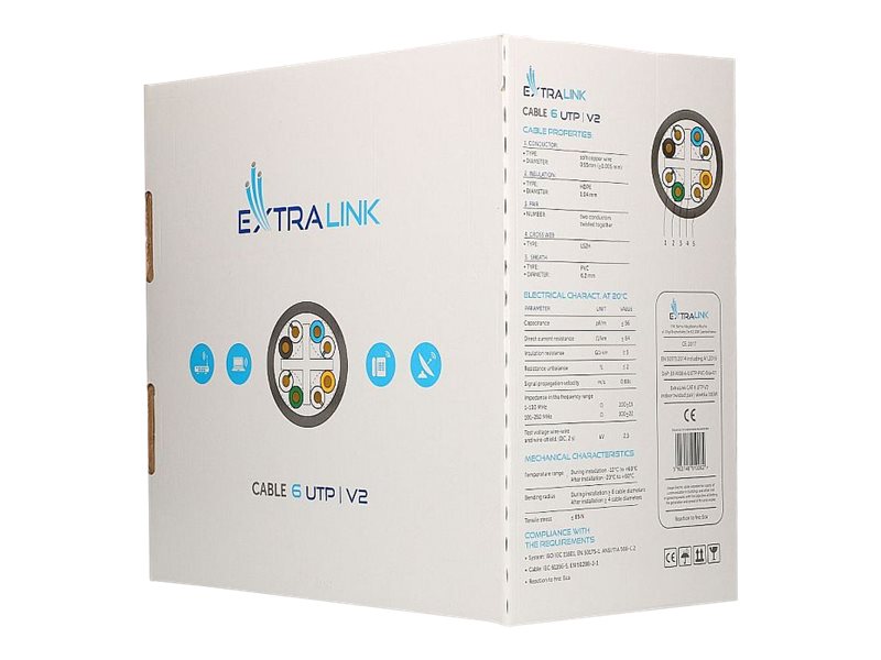 Extralink CAT6 Netzwerkkabel – 305 m, für Innenbereiche