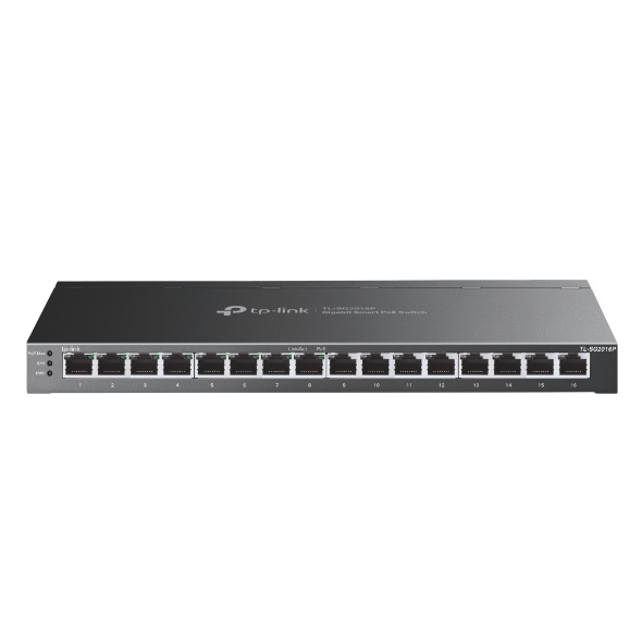 TP-Link 16-Port Gigabit Switch – 8 Ports mit PoE, für kleine Büros