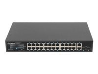 Lanberg Netzwerk-Switch – 24 Anschlüsse, PoE+, Rackmontage