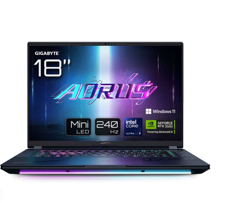 GIGABYTE AORUS Gaming-Laptop – 18" Display, 64 GB RAM