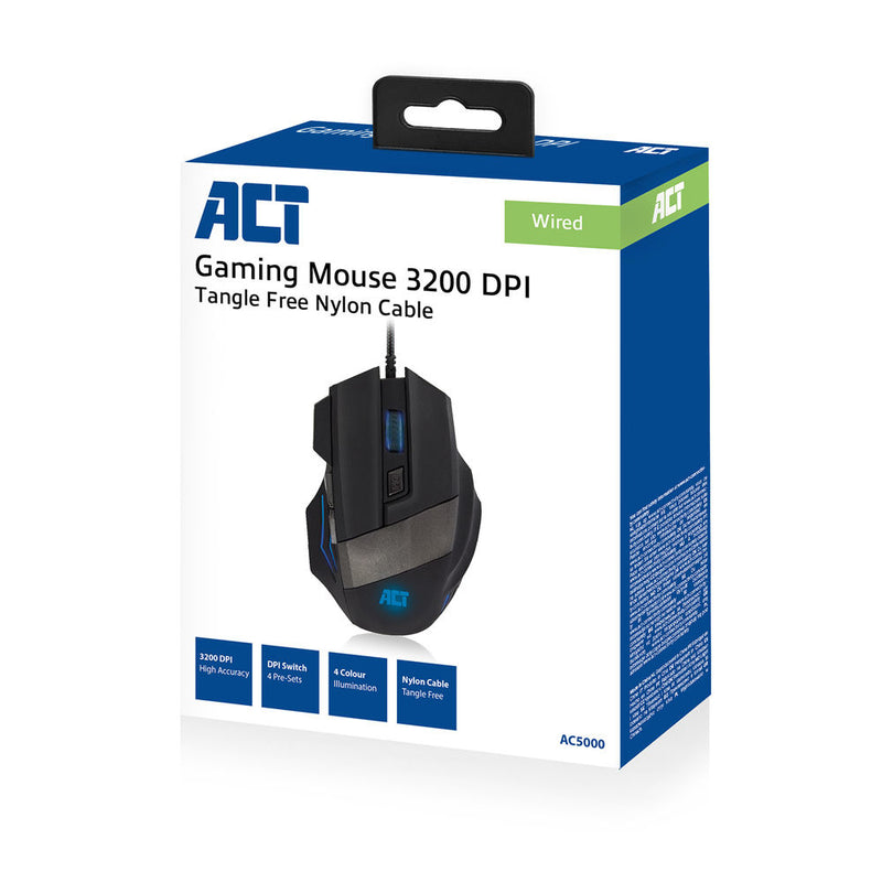 ADVANCED CABLE TECHNOLOGY Maus – Optisch, 6 Tasten, USB-Anschluss