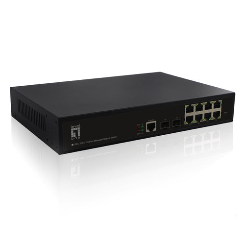 LevelOne 10-Port Switch – Gigabit Ethernet, Desktop-Design
