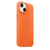 Apple Lederhülle für iPhone 14 – MagSafe-kompatibel, orange