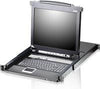 ATEN 8-Port LCD-KVMP-Switch – Bildschirm & Steuerung für mehrere PCs