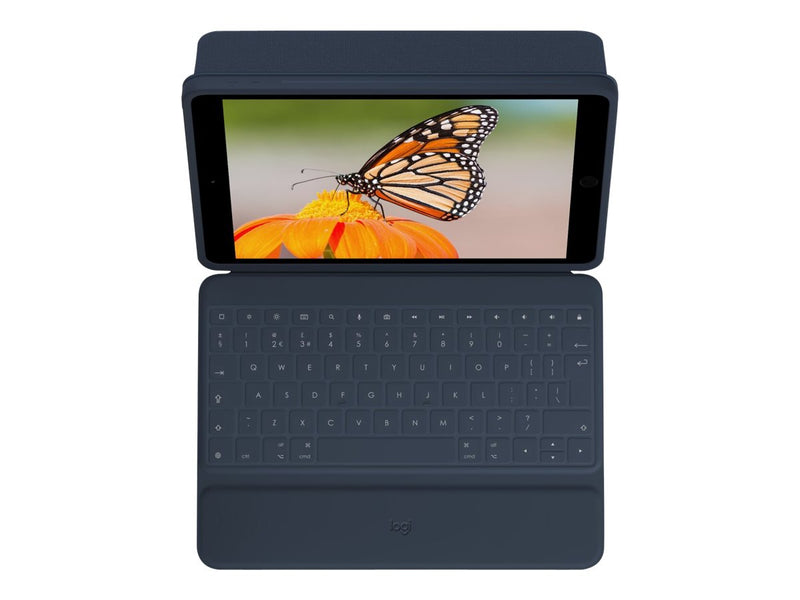 Logitech iPad Schutzhülle mit Tastatur – robust und spritzwassergeschützt